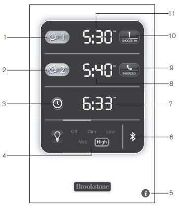 Brookstone TimeSmart App Controlled Alarm Clock fig-2