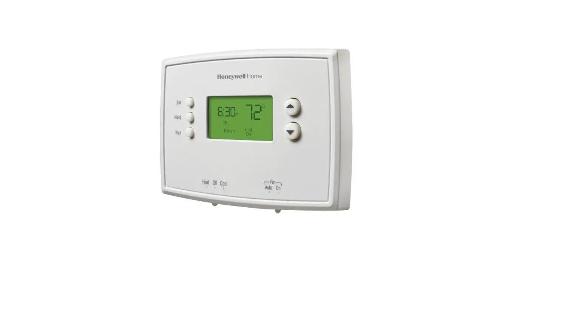 HoneyweHoneywell Single-Stage RTH2410 Programmable Thermostatll Single-Stage RTH2510 Programmable Thermostat-featured