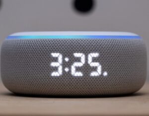 Amazon Echo Dot 3rd Gen with clock Quick Start Guide