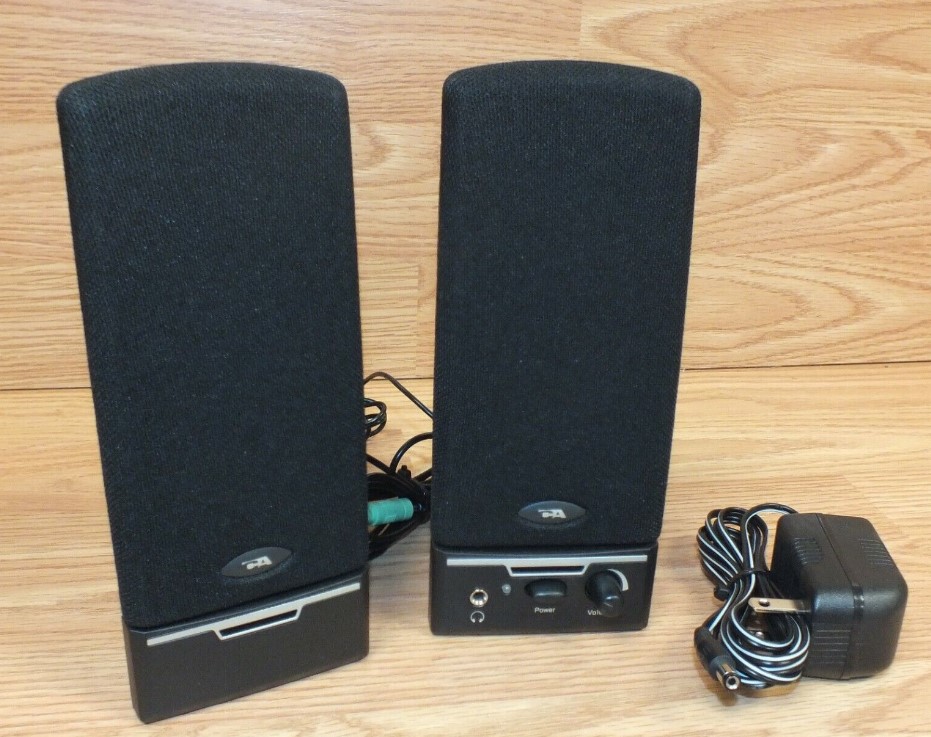 Cyber Acoustics CA-2050 2.0 Powered Speaker System Featured