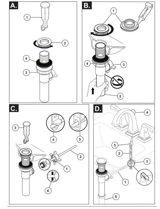 DELTA Two Handle Widespread Bathroom Faucets (6)