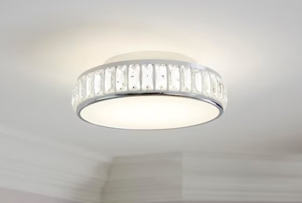allen roth CLL14CH Flush Mount Ceiling Fixture Featured