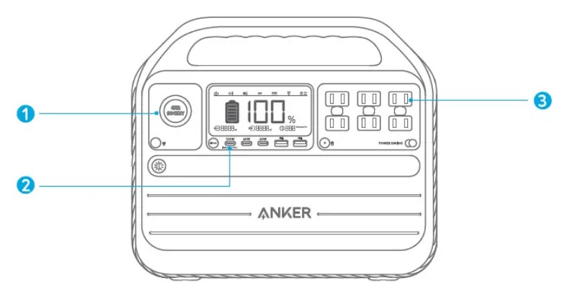 ANKER A1760111-F0 555 Portable Power Station (2)