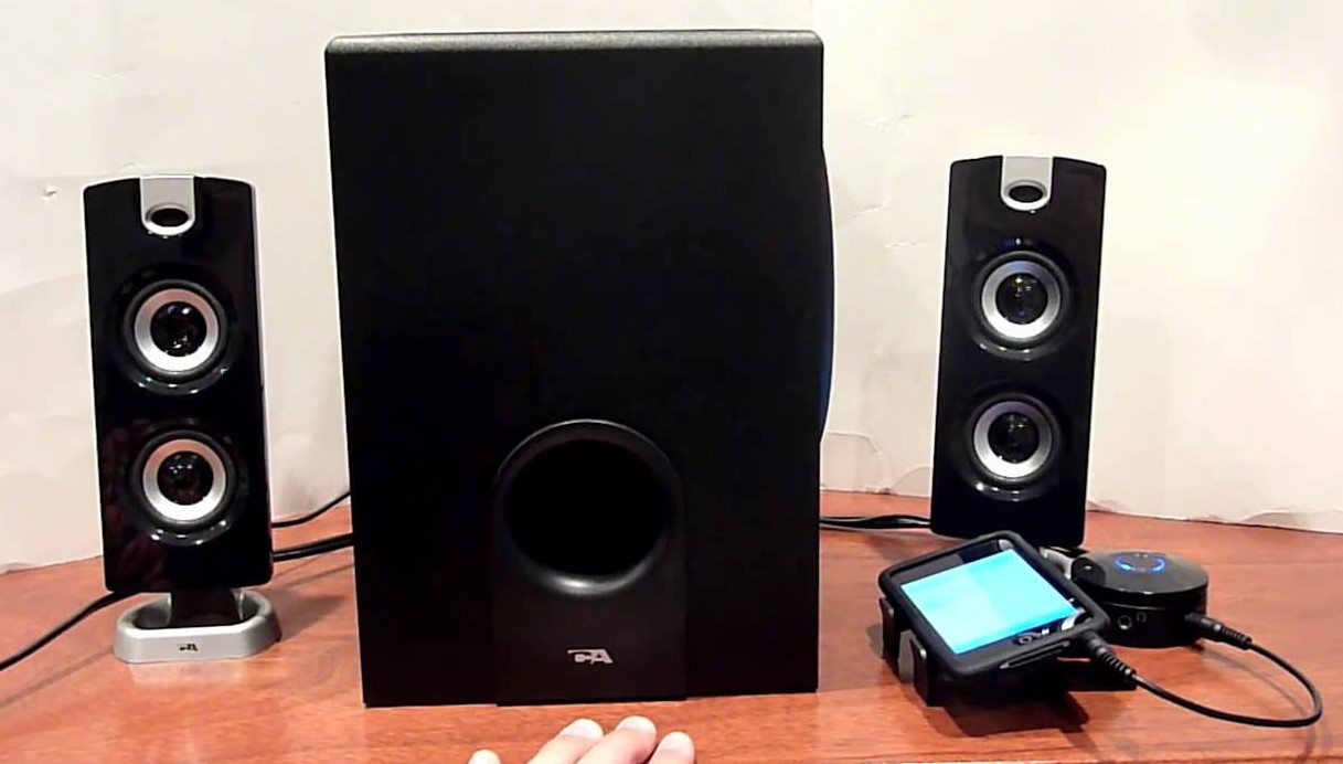 Cyber Acoustics CA-3350 2.1 Powered Speaker System Featured