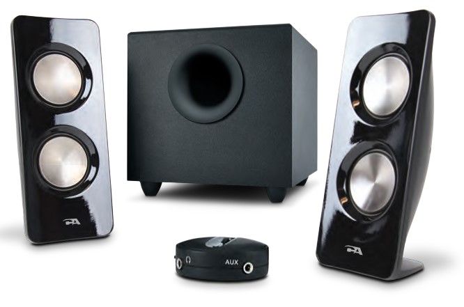 Cyber Acoustics CA-3350 2.1 Powered Speaker System Product
