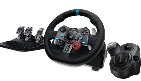 Logitech Driving Force Racing Wheel and Floor Pedals Product