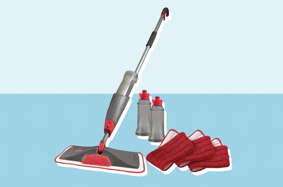 Rubbermaid Reveal Spray Microfiber Floor Cleaning Kit Featured
