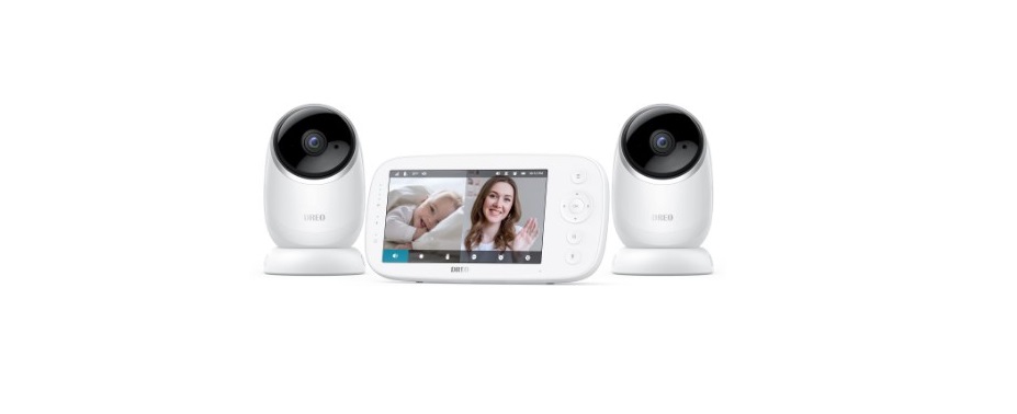 DREO DR-BBM001 5-Inch HD Split Screen Baby Monitor Featured