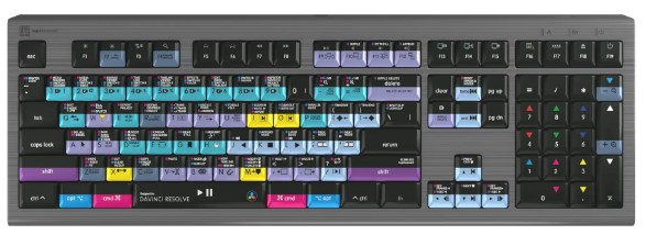 Logickeyboard DaVinci Resolve Astra 2 Backlit Keyboard Product