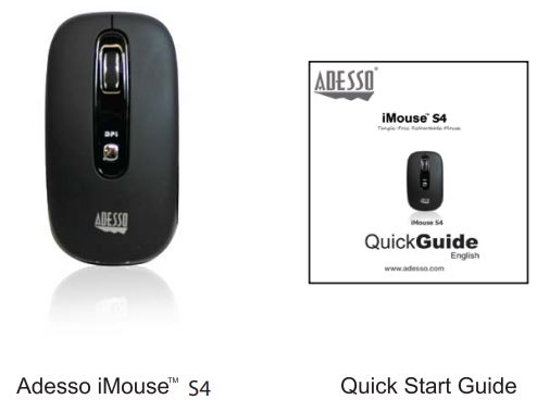Adesso iMouse S4 Tangle-Free Retractable Mouse FIG-1