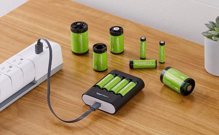 Amazon Basics Battery Charger with USB Output featured