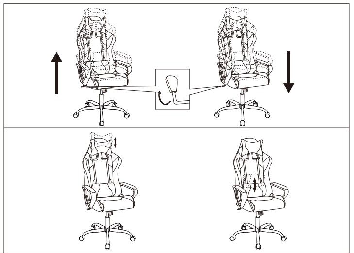 BestOffice High-Back Gaming Chair Assembly (6)