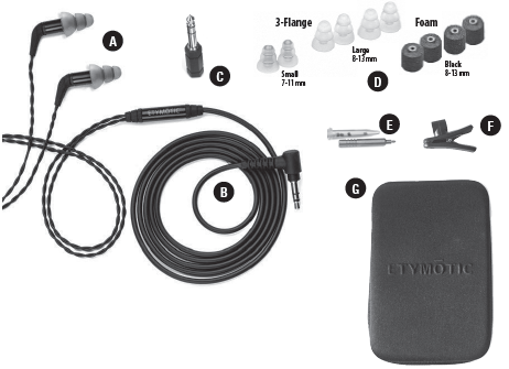 Etymotic ER4XR Extended Response Earphones User Manual-fig1