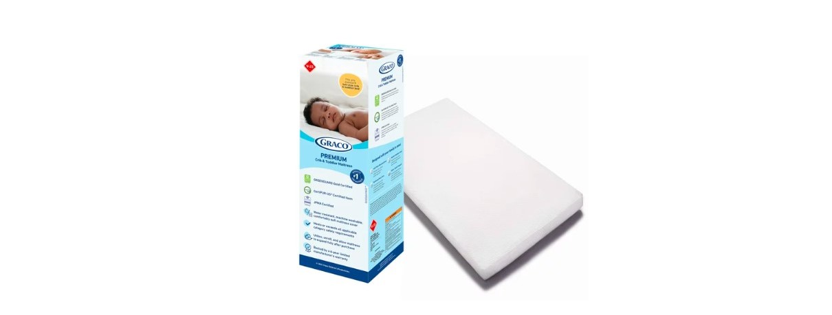 Graco ‎06710-400 Premium Foam Crib & Toddler Mattress4 Featured