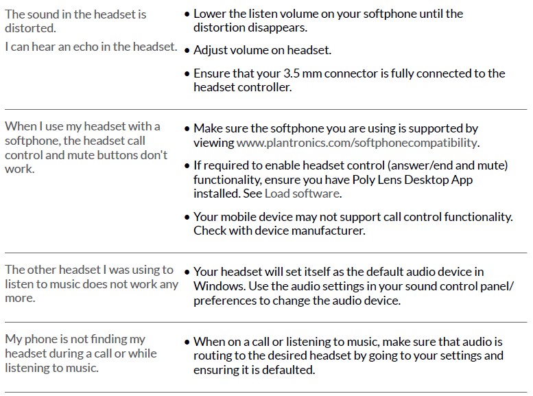 Poly Blackwire 3200 Series Corded headset Manual - ManualsDock