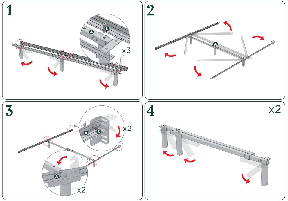 ZINUS Compack Metal Bed Frame Installation Manual - ManualsDock