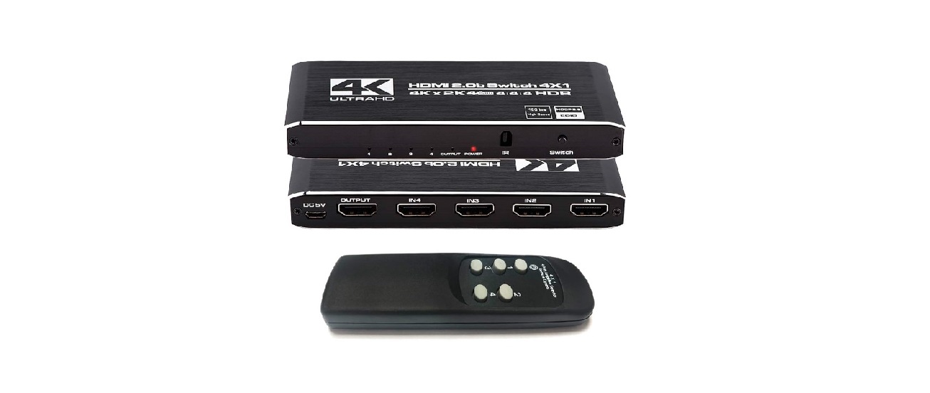 Aluratek 4-Port HDMI Video Switch with Remote Featured01