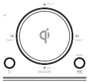 Emerson ER100202 Alarm Clock Radio and QI Wireless Charger (10)