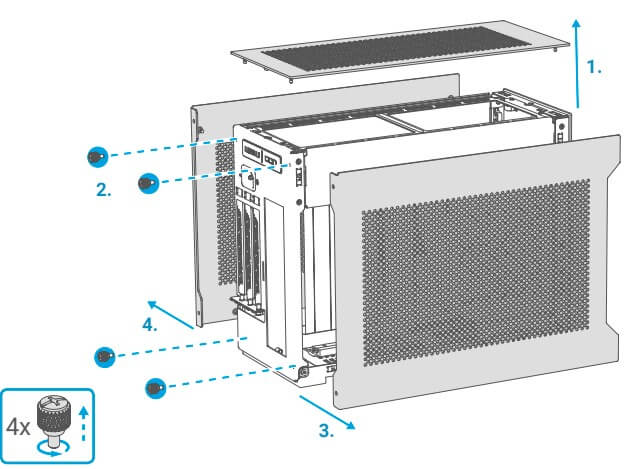 Lian Li A4-H2O Aluminum Mini-ITX Computer (6)