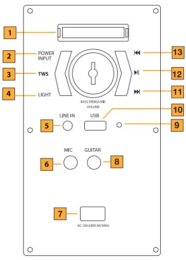 QFX PBX-311 Rechargable Bluetooth TWS Speaker (5)