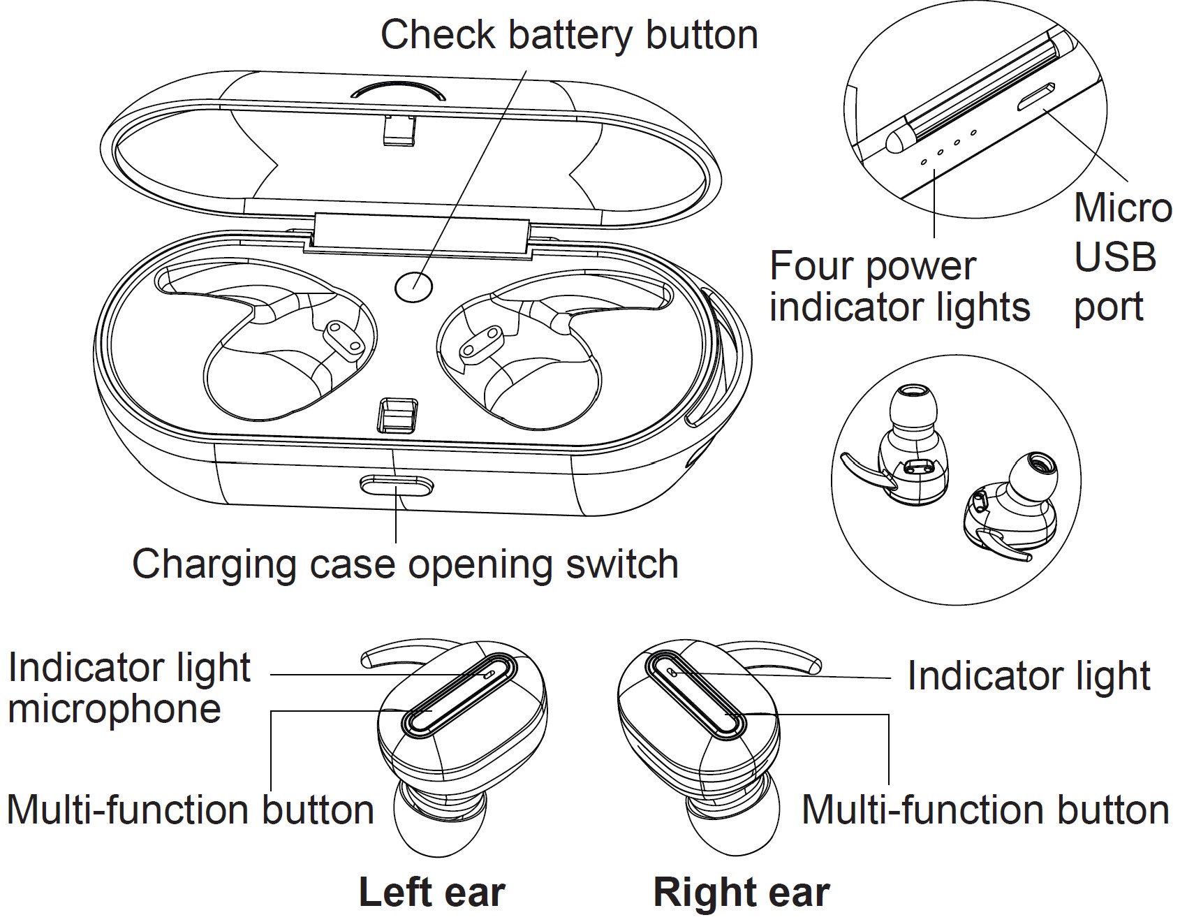 Qudo-QDSLTMC12B-Wireless-Earbuds-Instruction-Manual-1