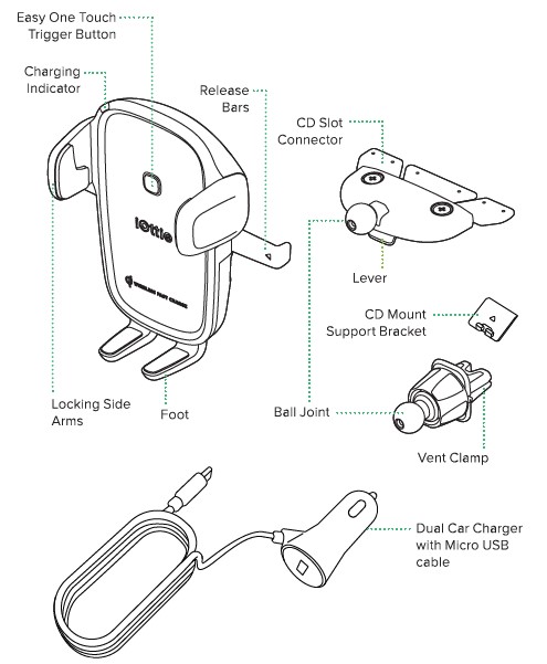 iOttie-HLCRIO143-Wireless-Charging-Phone-Mount-User-Manual-1