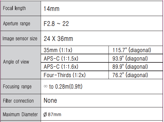 Rokinon 14mm UMC Ultra Wide Angle Fixed Lens-fig 10