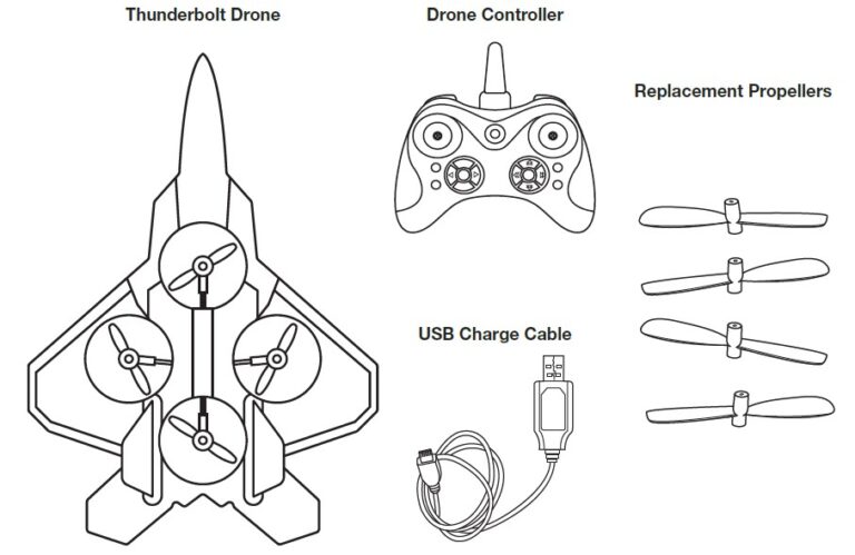 Sharper Image Thunderbolt Remote Control Stunt Drone Instruction Manual Manualsdock