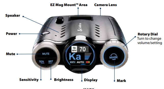 Cobra Road Scout Dash Cam and Radar Detector Owner Manual-fig 11