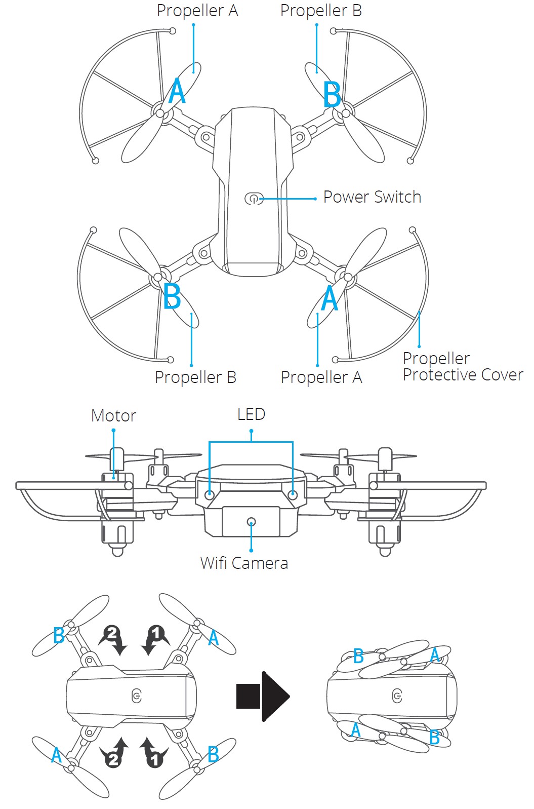 KIDOMO-F02-Mini-Drone-with-Camera-User-Manual-1