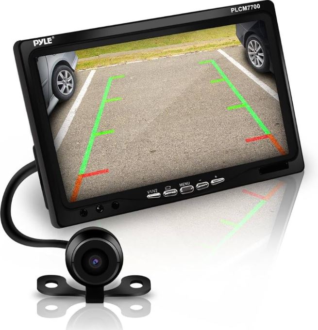 Pyle PLCM7700 Backup Rear View Car Camera Screen Monitor System PRODUCT