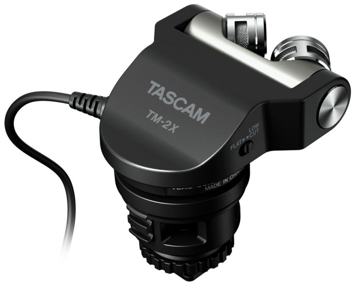 Tascam TM-2X Stereo X-Y Microphone for DSLR Cameras PRODUCT