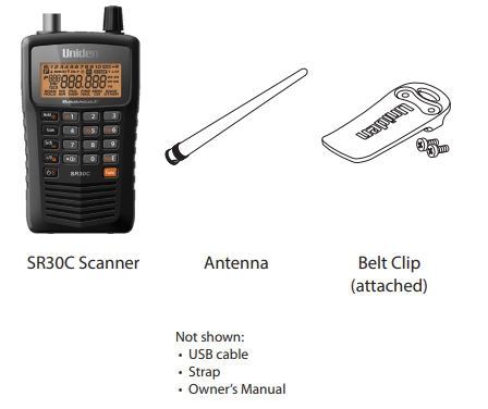 Uniden Bearcat SR30C Compact Handheld Scanner Owner Manual-fig 4
