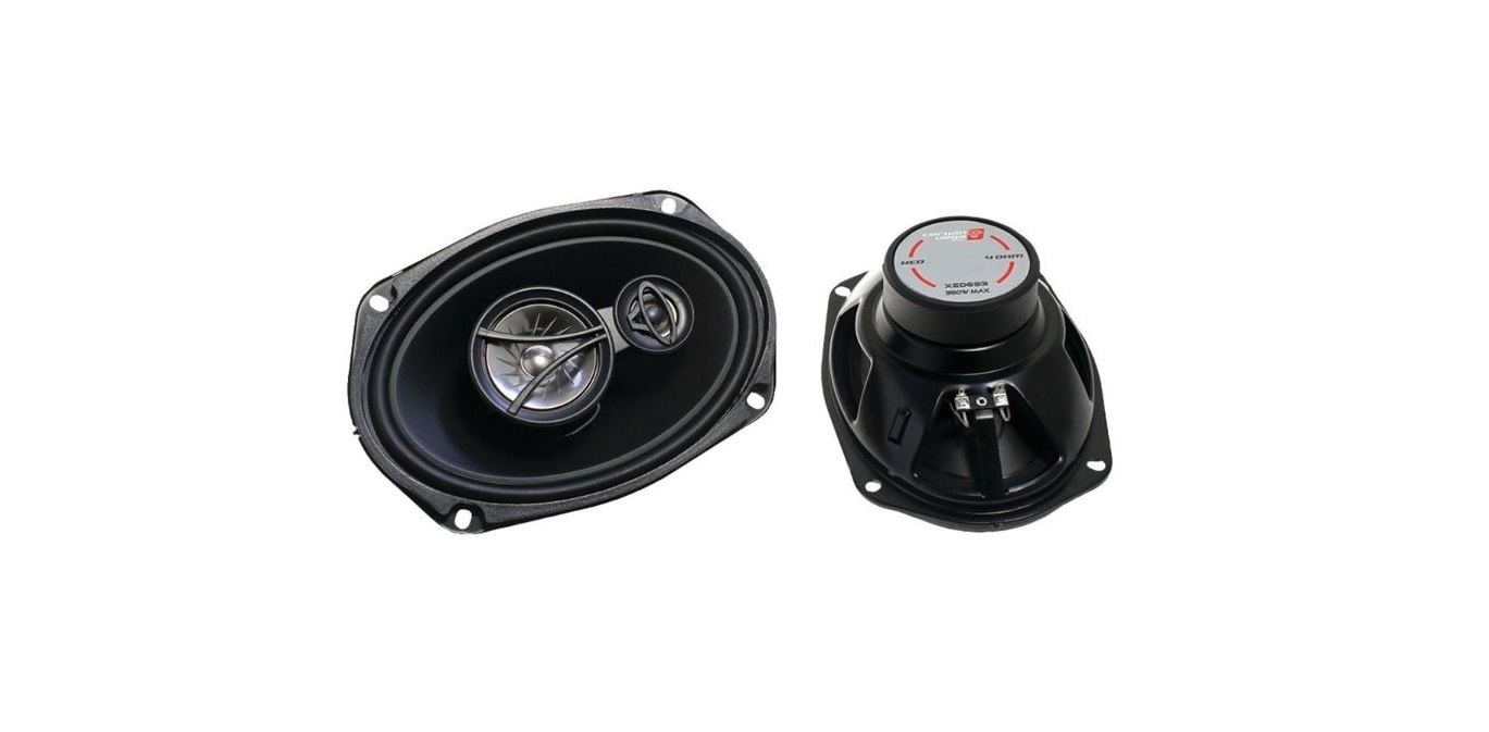 Cerwin Vega XED693 350W Max 45W RMS 3-Way Coaxial Speaker FEATURE