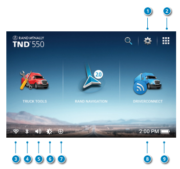 Rand McNally TND 550 5-inch GPS Truck Navigator Display Quick Start Guide-6