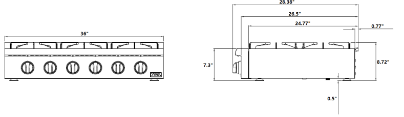 Thor Kitchen HRT3003U Gas Rangetop Installation Guide-fig 6