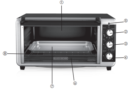 BLACK+DECKER TO3251XSB-CL 1500-Watts Countertop Toaster Oven-1