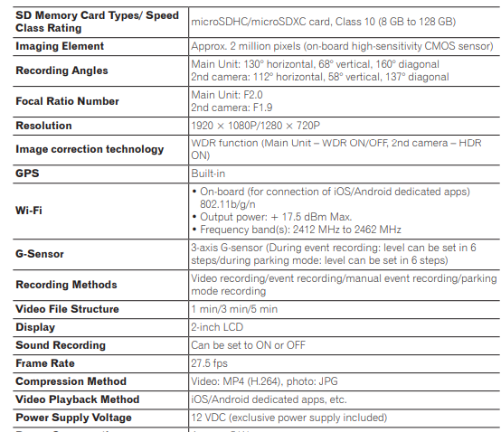 Pioneer VREC-Z710DH High-Definition Dash Cam Owner Manual-18