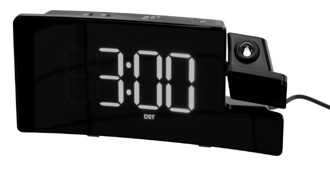 Amazon Basics Rectangular Projection Alarm Clock User Guide