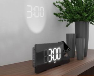 Amazon Basics Rectangular Projection Alarm Clock User Guide