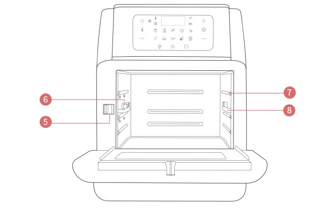 CROWNFUL TXG-KK-DT10L Smart Air Fryer Oven 10