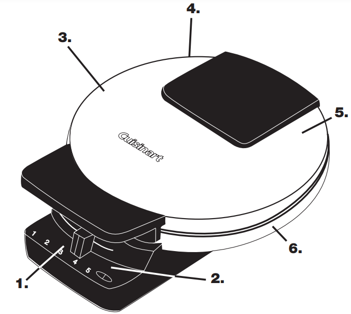 Cuisinart WMR-CAP2 Round Classic Waffle Maker 1