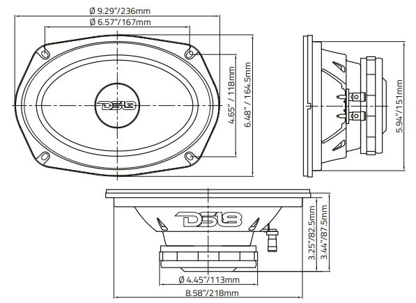 DS18 PRO-CF69 4NR 6x9 Inches Water Resistant Loudspeaker 2