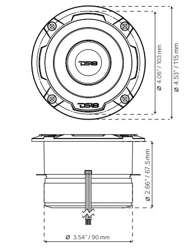 DS18 PRO-TW4L RGB Super Tweeter 4