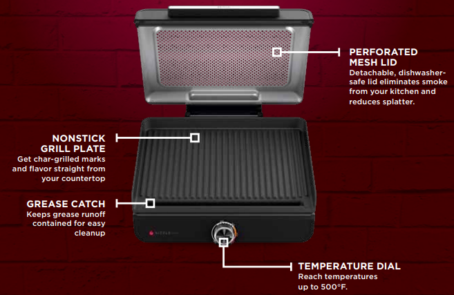 Ninja GR100 Series Smokeless Indoor Grill 1