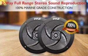 Pyle PLMRS4B Low-Profile Waterproof Marine Speakers User Manual