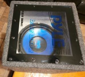 Pyle PLQB10 Bandpass Enclosure Car Subwoofer Speaker Manual