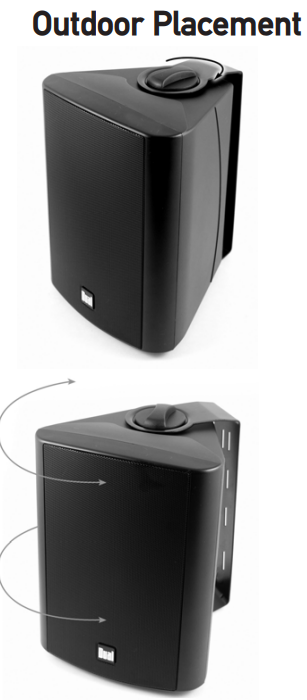 Dual Electronics LU43PB Outdoor Indoor Speakers 2
