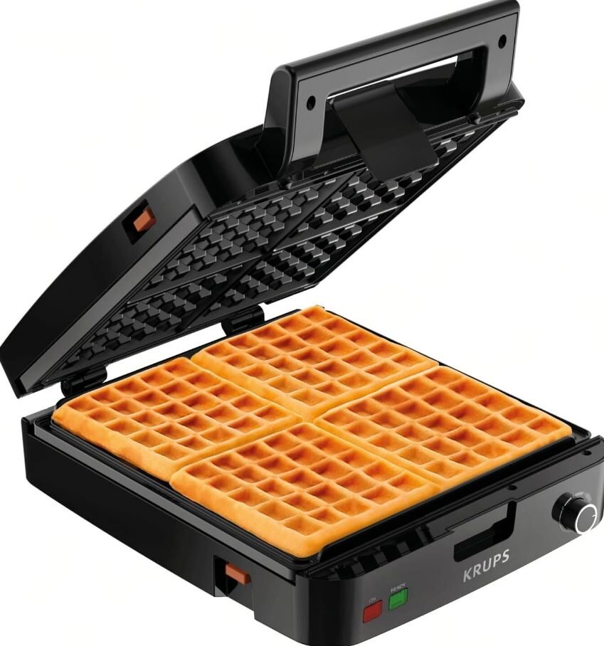 Krups Breakfast Set Stainless Steel Waffle Maker