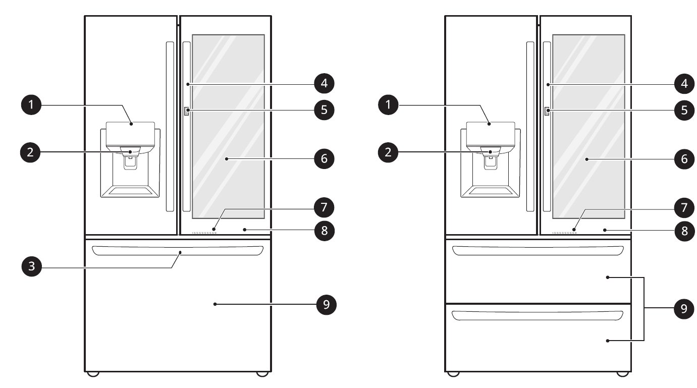 LG LFXS28596 Door-in-Door Refrigerator 1